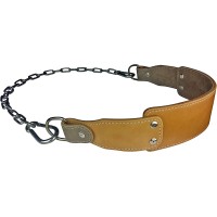 Training Leather Dip Belt with Chain